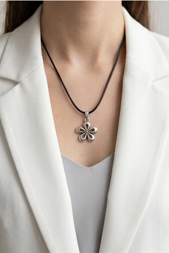 The Sakura Blossom Silver Pendant