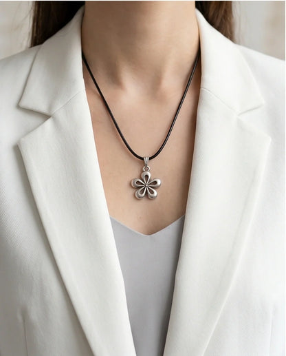 The Sakura Blossom Silver Pendant