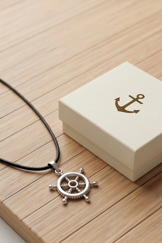 The Captain's Helm Wheel Necklace