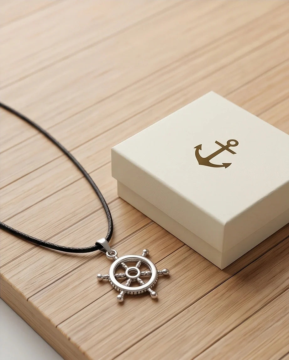 The Captain's Helm Wheel Necklace