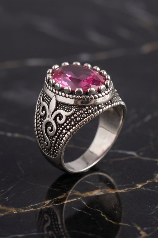 Imperial Magenta Royalty Signet Ring