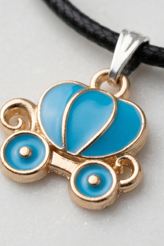 Gold and Turquoise Royal Carriage Necklace