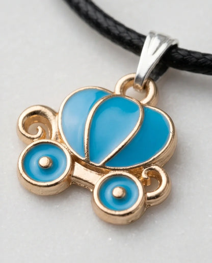 Gold and Turquoise Royal Carriage Necklace