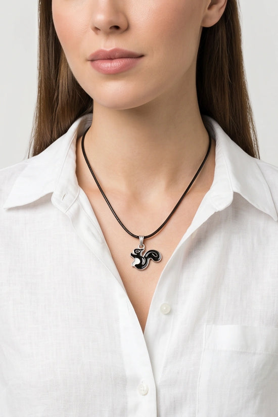 The Midnight Squirrel Pendant