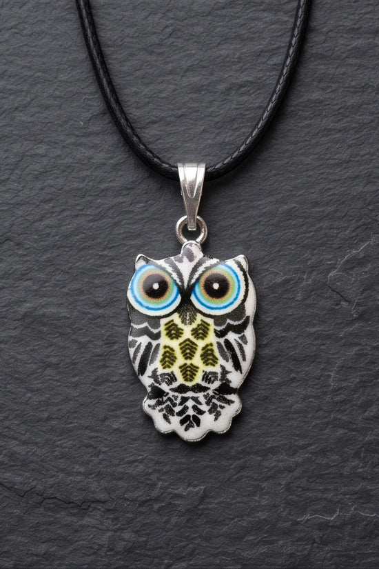 The Monochrome Owl Pendant