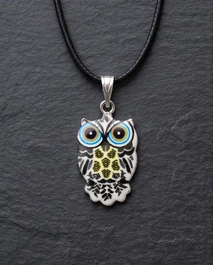 The Monochrome Owl Pendant