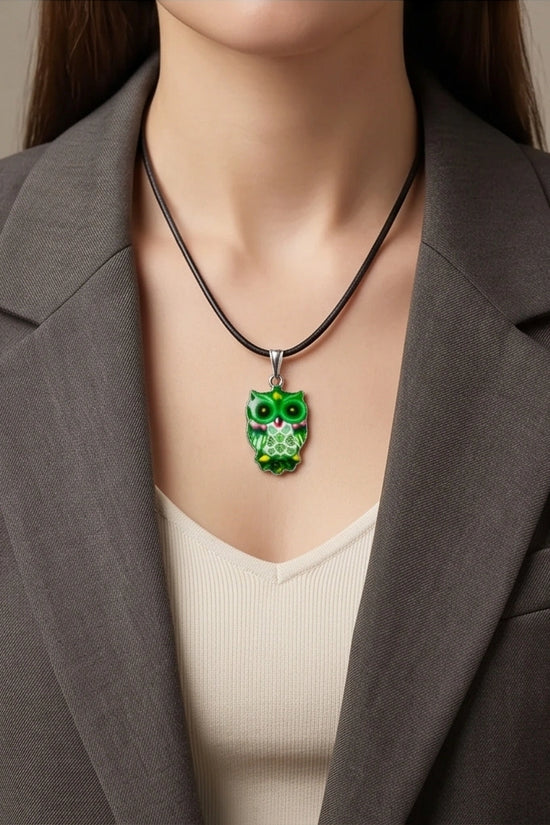 The Emerald Owl Pendant