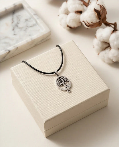The Loving Roots: Whimsical Tree of Life & Heart Pendant Necklace