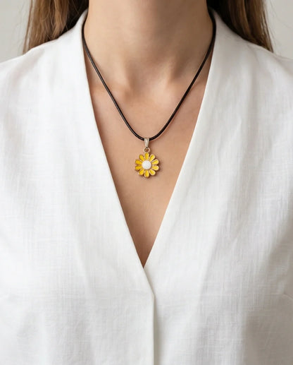 Golden Daisy Sunshine Necklace