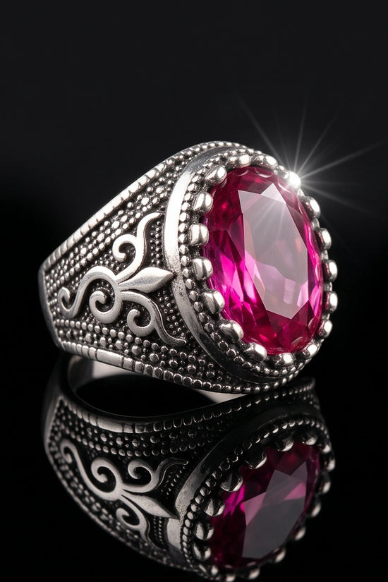 Imperial Magenta Royalty Signet Ring