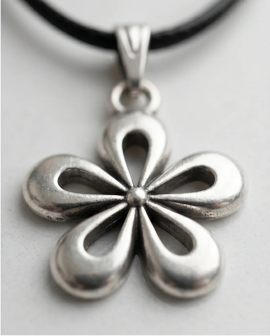 The Sakura Blossom Silver Pendant