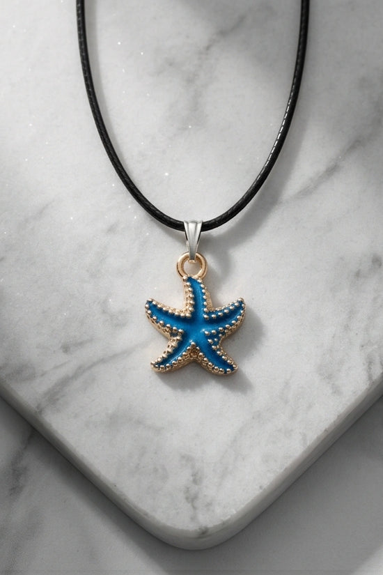 Ocean Blue Starfish Pendant