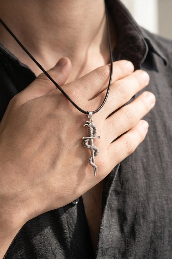 The Serpent's Blade Dagger Necklace
