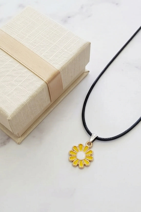 Golden Daisy Sunshine Necklace
