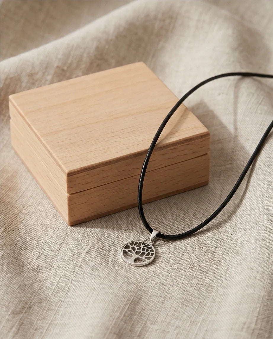 Silver Cutout Tree of Life Necklace