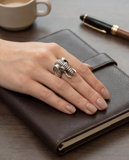 Elephant Totem Ring (often referred to as an Elephant Head Statement Ring).