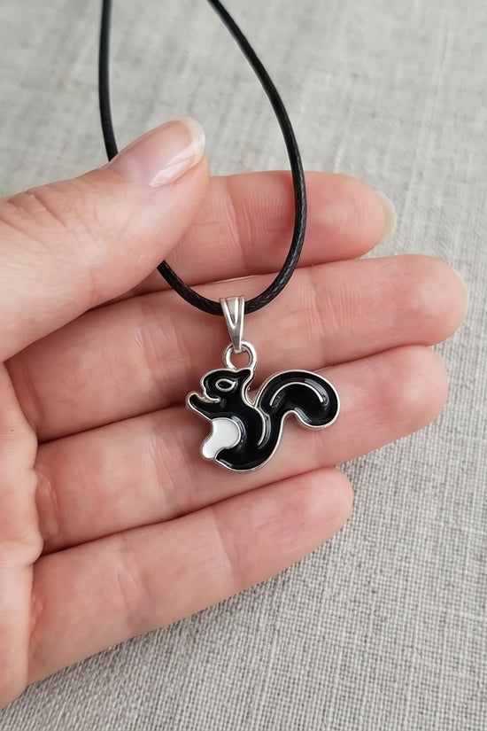 The Midnight Squirrel Pendant
