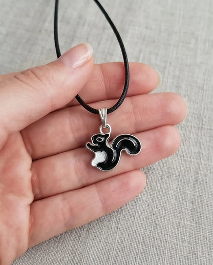 The Midnight Squirrel Pendant