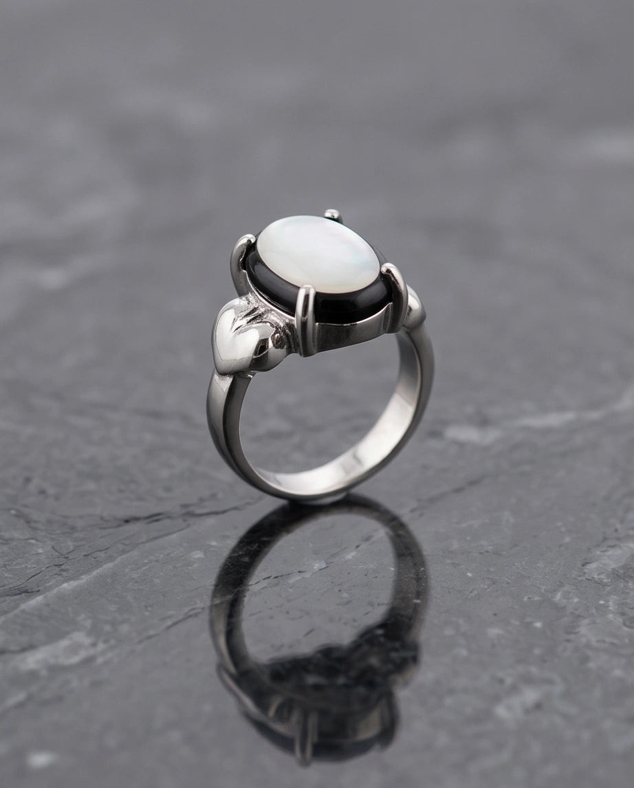 Iridescent Eclipse Statement Ring