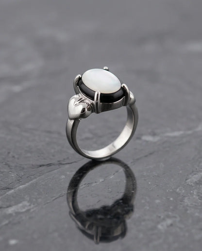 Iridescent Eclipse Statement Ring