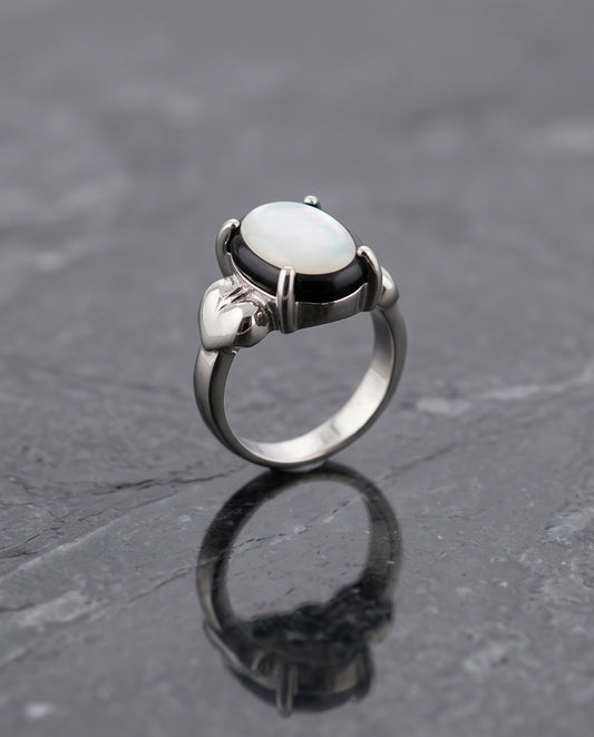 Iridescent Eclipse Statement Ring