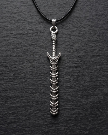 Dragon Spine Sword Pendant Necklace