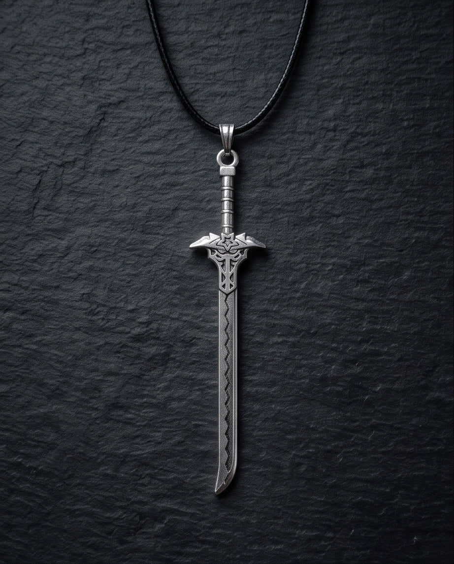 Vintage Katana Sword Pendant Necklace