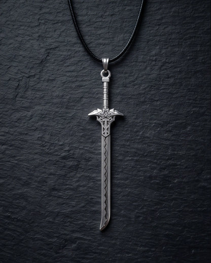 Vintage Katana Sword Pendant Necklace