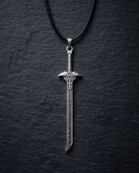 Vintage Katana Sword Pendant Necklace