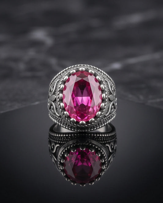 Imperial Magenta Royalty Signet Ring