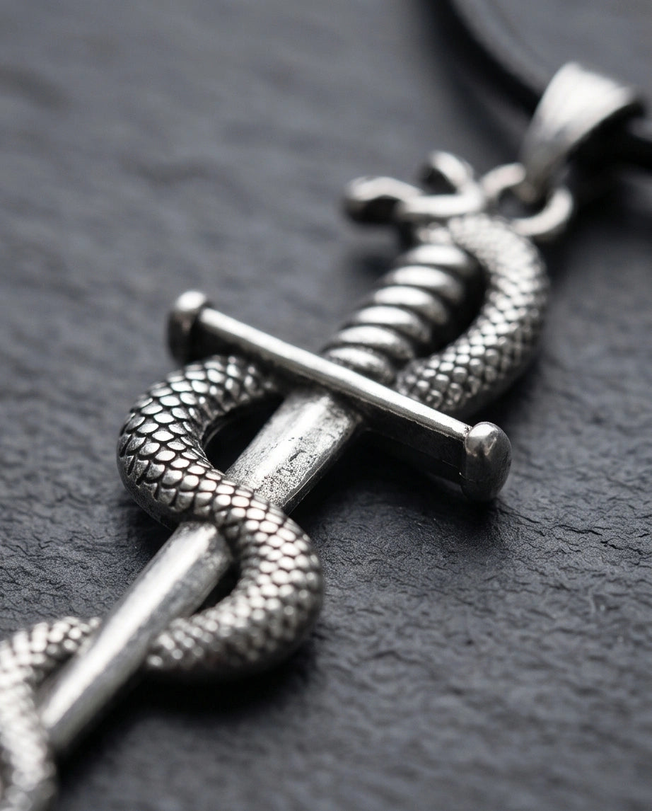 The Serpent's Blade Dagger Necklace