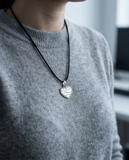 The Sweet Confession: Engraved Heart "I Love You" Pendant Necklace