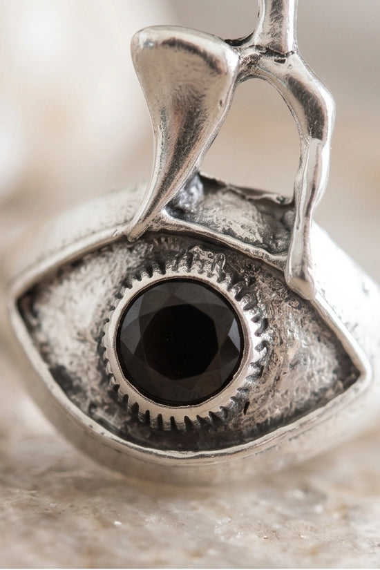 Gothic Evil Eye Abstract Figural Ring
