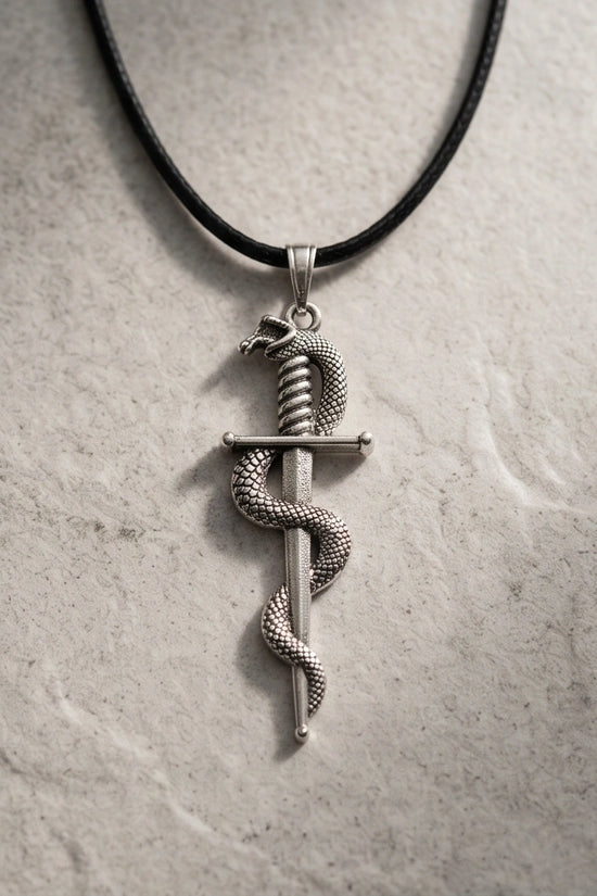 The Serpent's Blade Dagger Necklace