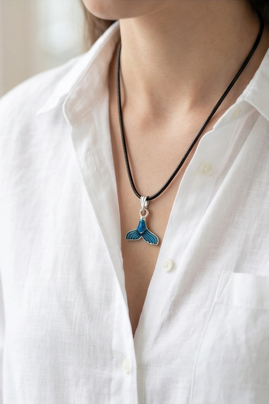 Shimmering Mermaid Tail Pendant