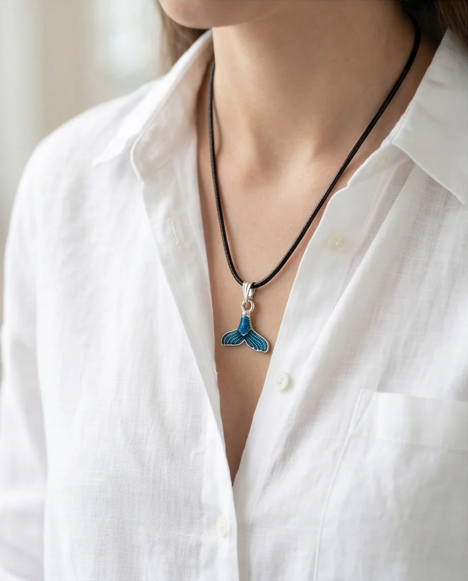 Shimmering Mermaid Tail Pendant