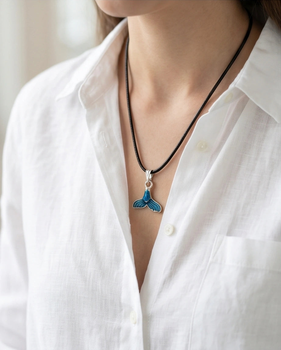Shimmering Mermaid Tail Pendant