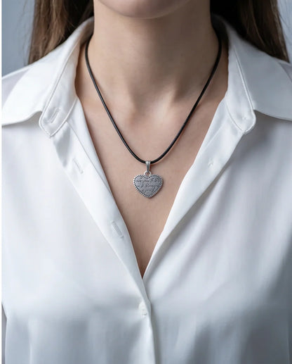The Sweet Confession: Engraved Heart "I Love You" Pendant Necklace