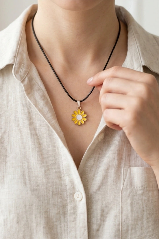 Golden Daisy Sunshine Necklace