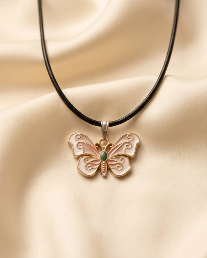 Enchanted Butterfly Gemstone Pendant