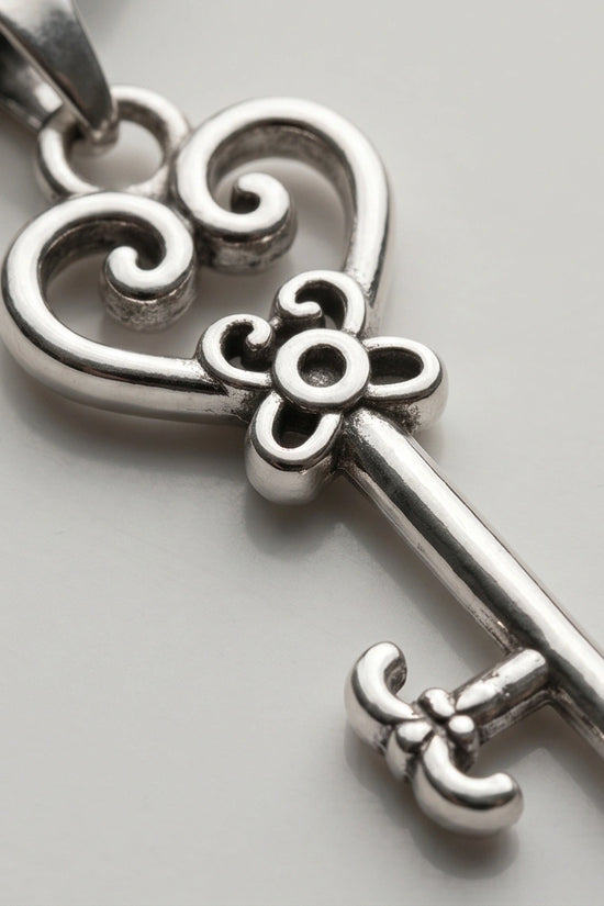 The Secret Garden Heart Key Necklace
