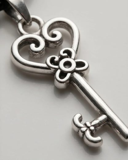 The Secret Garden Heart Key Necklace