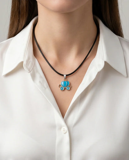 Gold and Turquoise Royal Carriage Necklace