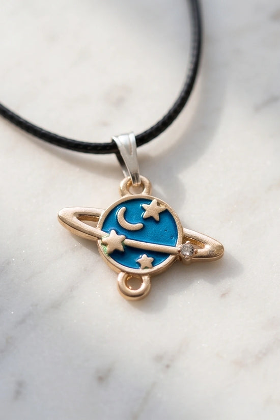 Celestial Galaxy Planet Pendant