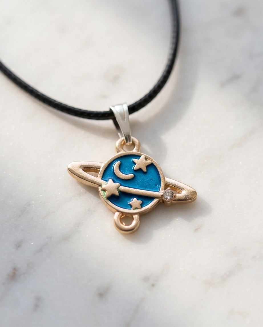 Celestial Galaxy Planet Pendant