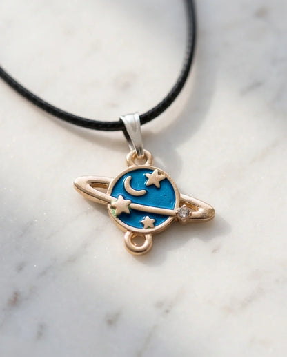 Celestial Galaxy Planet Pendant