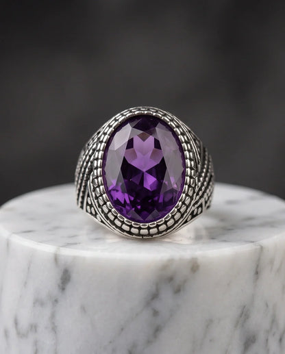 Imperial Amethyst Sovereign Signet Ring