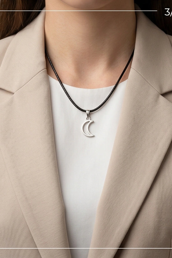The Luna Minimalist Crescent Moon Necklace