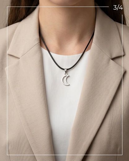 The Luna Minimalist Crescent Moon Necklace