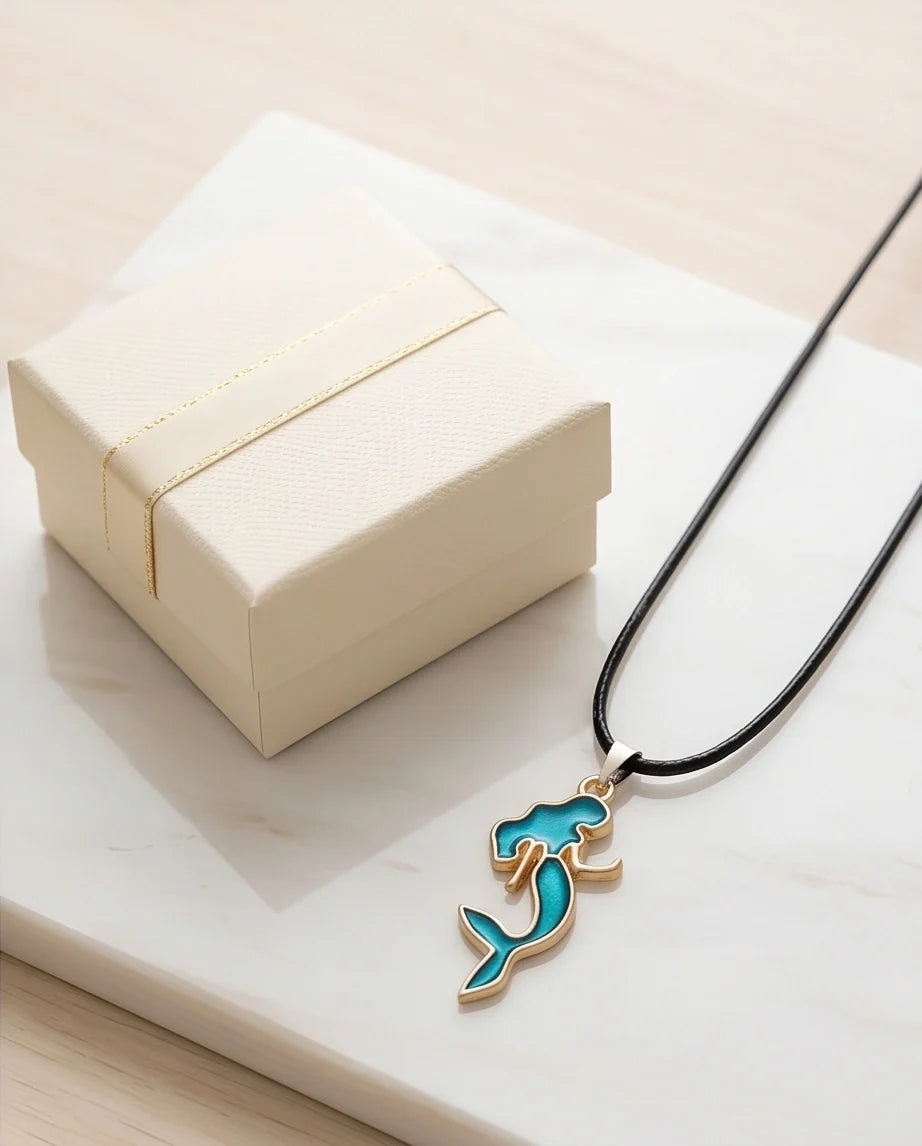 Teal Mystic Mermaid Pendant